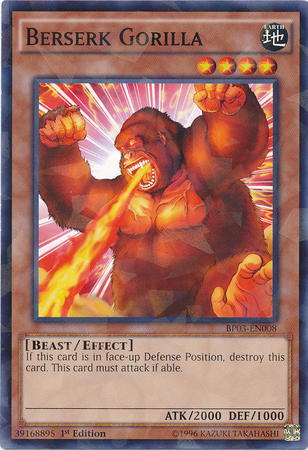 Berserk Gorilla [BP03-EN008] Shatterfoil Rare Yu-Gi-Oh!