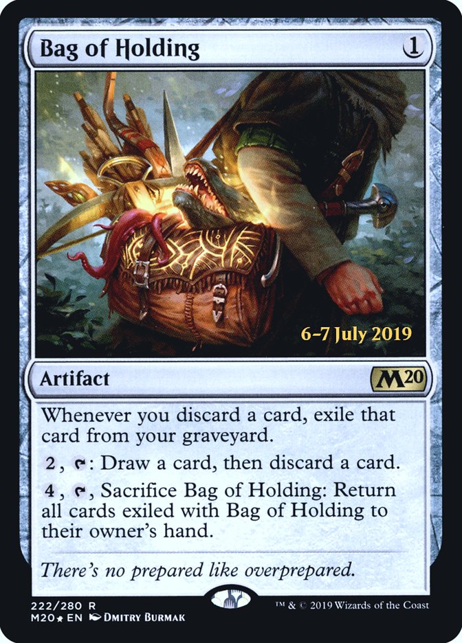 Bag of Holding [Core Set 2020 Prerelease Promos] Magic: The Gathering