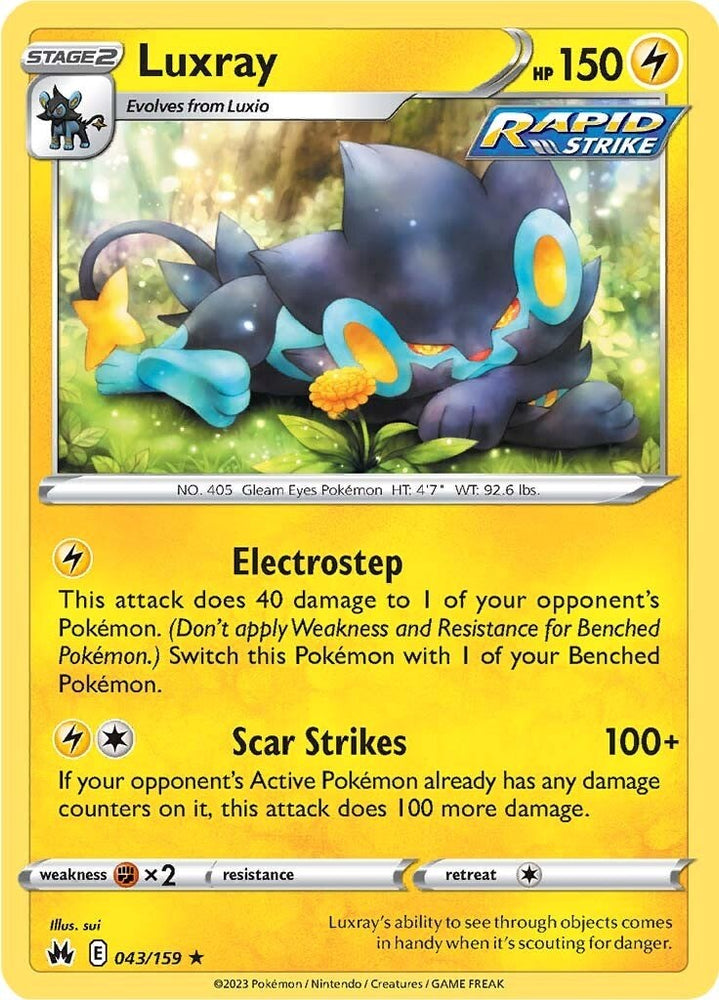 Luxray (043/159) (43) [Sword & Shield: Crown Zenith] Pokémon