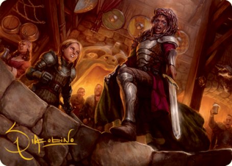 Veteran Dungeoneer Art Card (Gold-Stamped Signature) [Dungeons & Dragons: Adventures in the Forgotten Realms Art Series] Magic: The Gathering