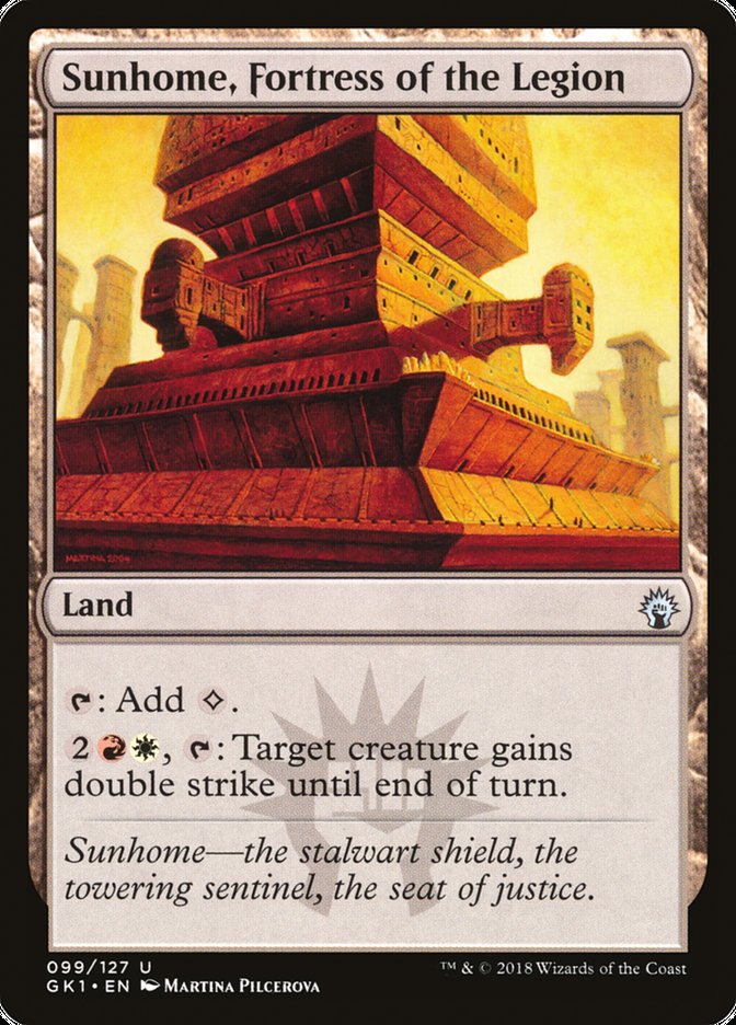 Sunhome, Fortress of the Legion [Guilds of Ravnica Guild Kit] Magic: The Gathering