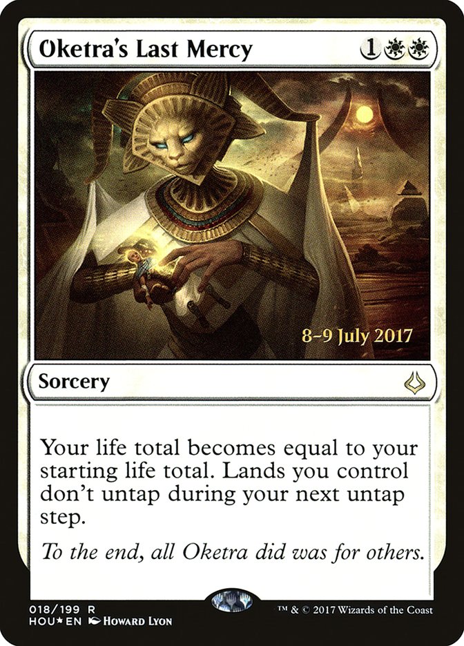 Oketra's Last Mercy [Hour of Devastation Prerelease Promos] Magic: The Gathering