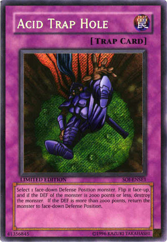 Acid Trap Hole [SOI-ENSE1] Secret Rare Yu-Gi-Oh!