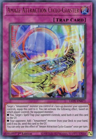 Amaze Attraction Cyclo-Coaster [LIOV-EN071] Ultra Rare Yu-Gi-Oh!