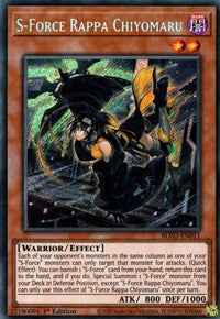 S-Force Rappa Chiyomaru [BLVO-EN011] Secret Rare Yu-Gi-Oh!