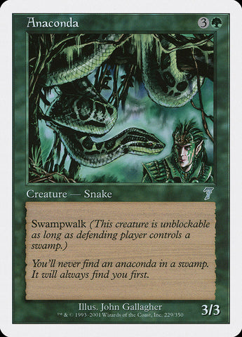 Anaconda [Seventh Edition] Magic: The Gathering