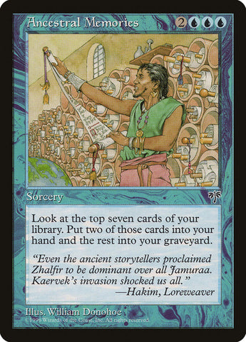 Ancestral Memories [Mirage] Magic: The Gathering