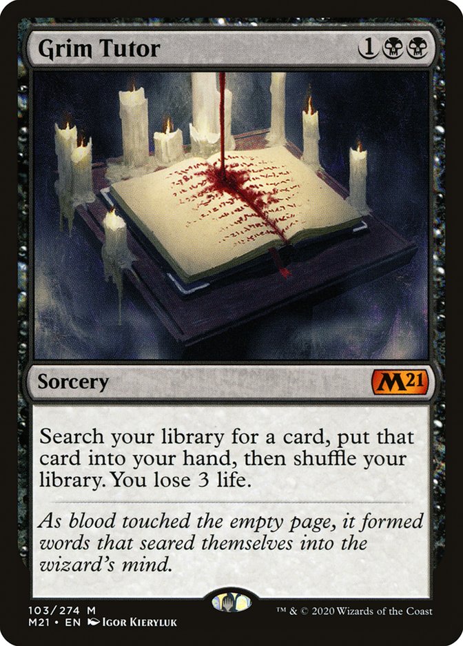 Grim Tutor [Core Set 2021] Magic: The Gathering