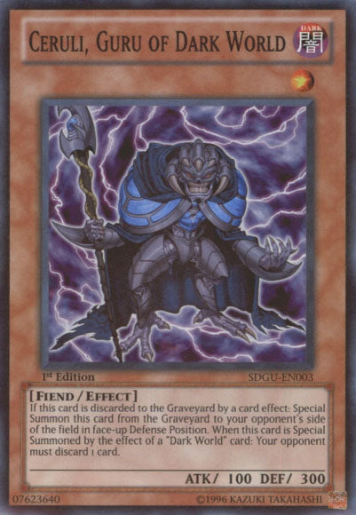 Ceruli, Guru of Dark World [SDGU-EN003] Super Rare Yu-Gi-Oh!