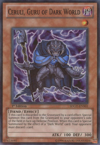 Ceruli, Guru of Dark World [SDGU-EN003] Super Rare Yu-Gi-Oh!