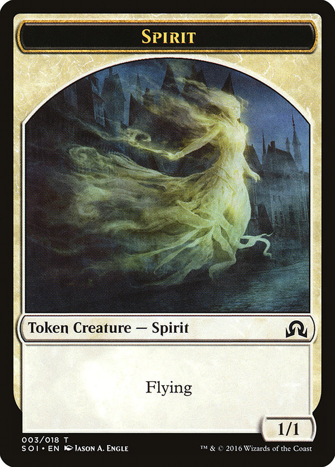 Spirit Token [Shadows over Innistrad Tokens] Magic: The Gathering