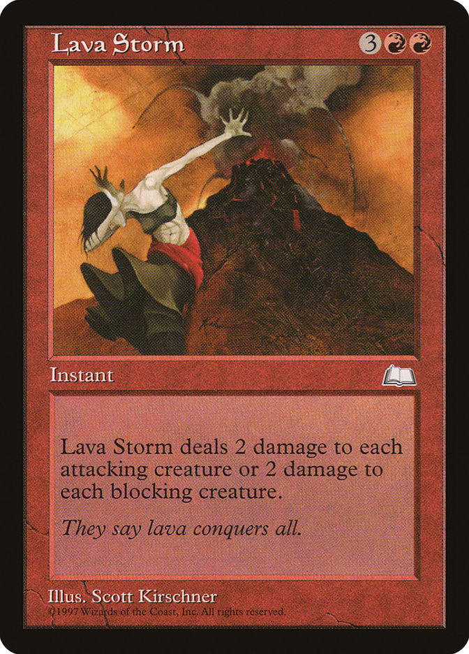 Lava Storm [Weatherlight] Magic: The Gathering