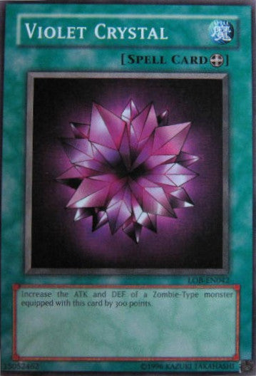 Violet Crystal [LOB-EN042] Common Yu-Gi-Oh!