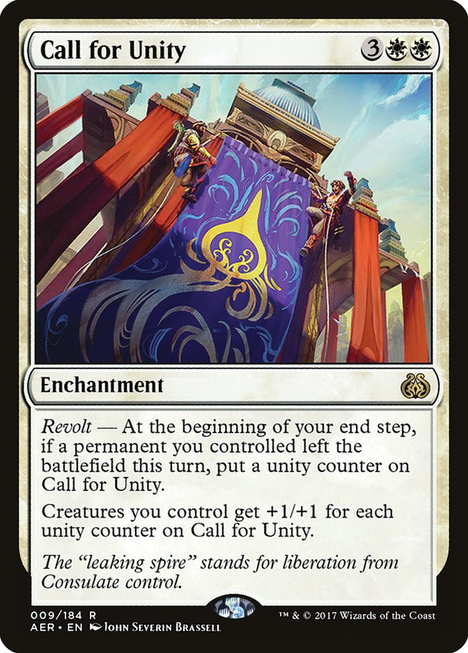 Call for Unity [Aether Revolt] Magic: The Gathering