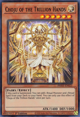 Choju of the Trillion Hands [PHHY-EN023] Super Rare Yu-Gi-Oh!