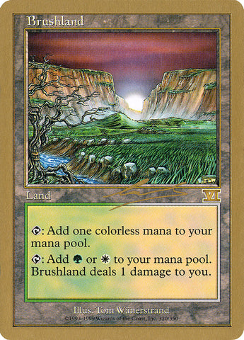 Brushland (Nicolas Labarre) [World Championship Decks 2000] Magic: The Gathering