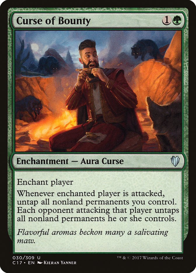 Curse of Bounty [Commander 2017] Magic: The Gathering