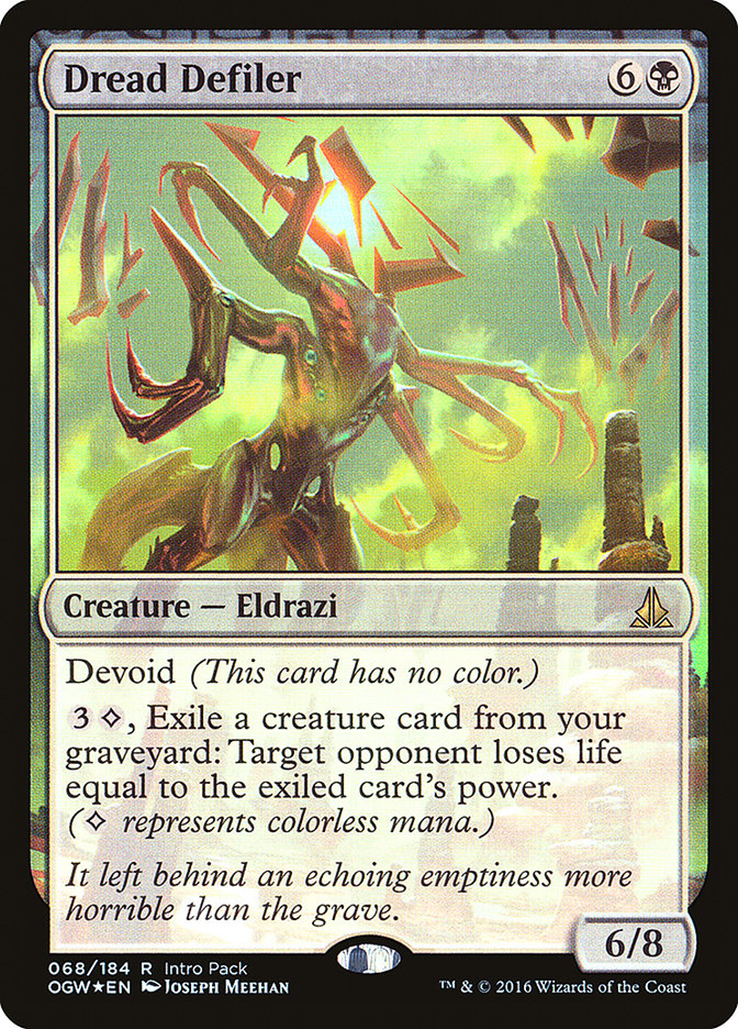 Dread Defiler (Intro Pack) [Oath of the Gatewatch Promos] Magic: The Gathering