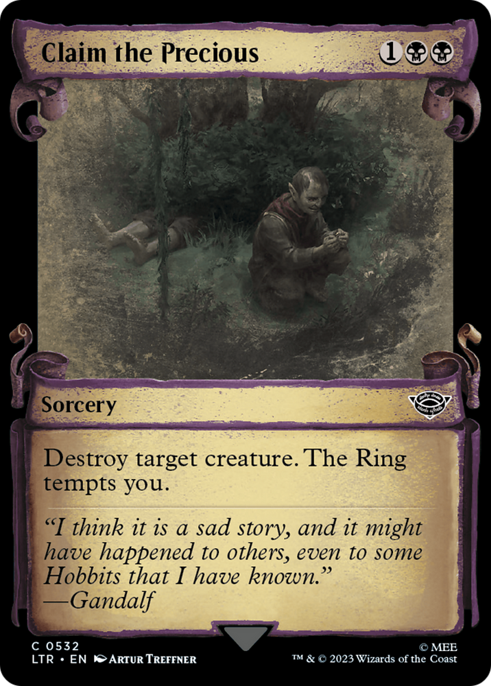 Claim the Precious [The Lord of the Rings: Tales of Middle-Earth Showcase Scrolls] Magic: The Gathering