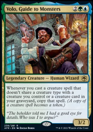 Volo, Guide to Monsters (Promo Pack) [Dungeons & Dragons: Adventures in the Forgotten Realms Promos] Magic: The Gathering