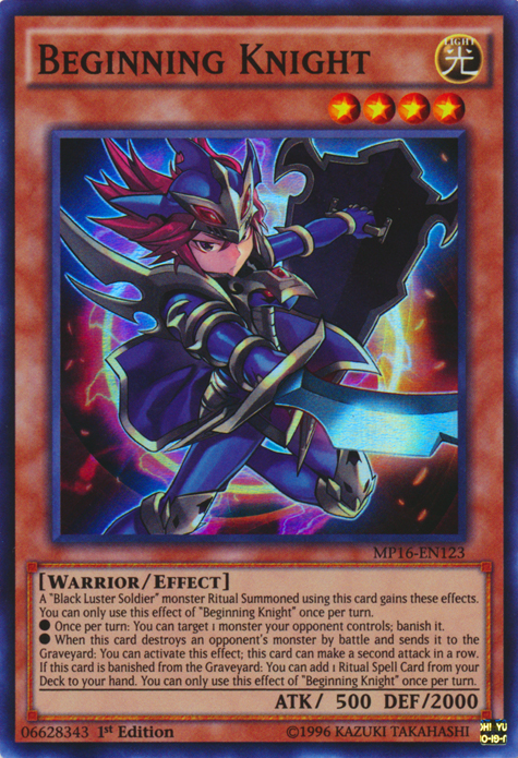 Beginning Knight [MP16-EN123] Super Rare Yu-Gi-Oh!