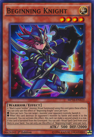 Beginning Knight [MP16-EN123] Super Rare Yu-Gi-Oh!