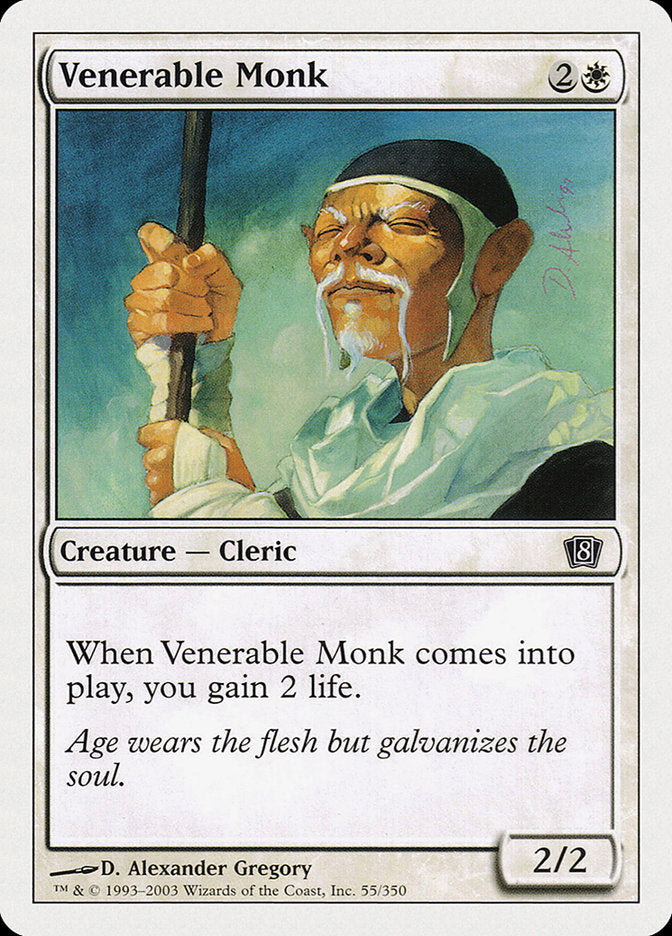 Venerable Monk [Eighth Edition] Magic: The Gathering