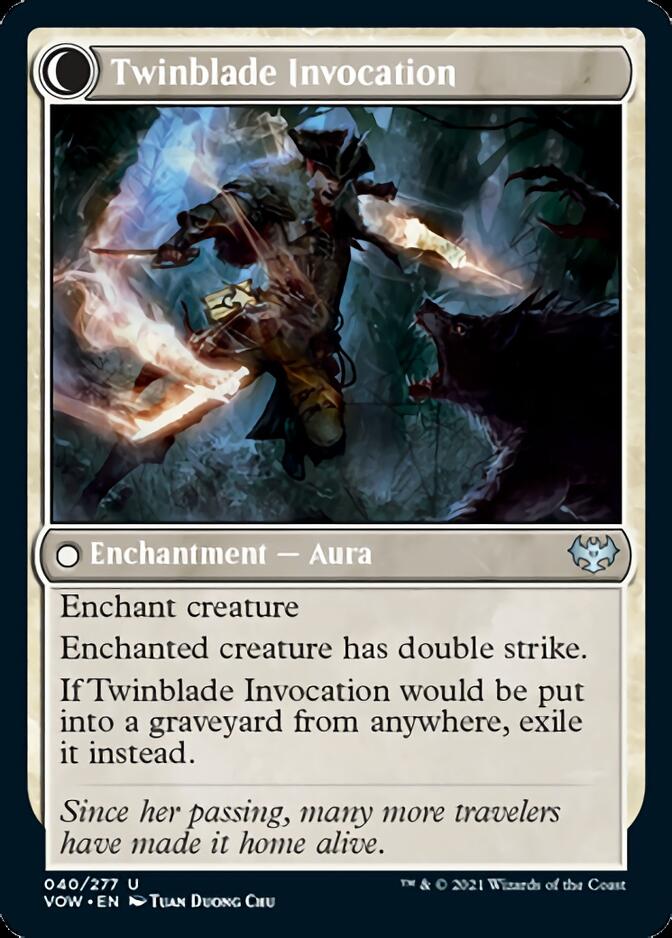 Twinblade Geist // Twinblade Invocation [Innistrad: Crimson Vow] Magic: The Gathering