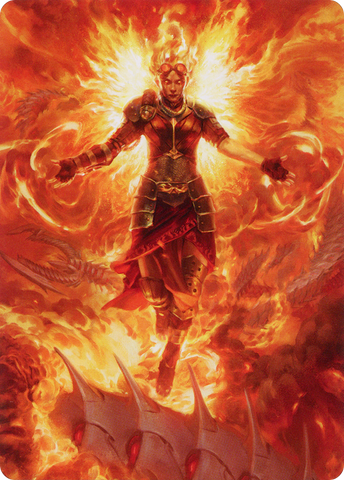 Chandra, Hope's Beacon Art Card [March of the Machine Art Series] Magic: The Gathering