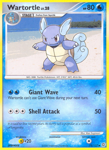 Wartortle (75/132) [Diamond & Pearl: Secret Wonders] Pokémon