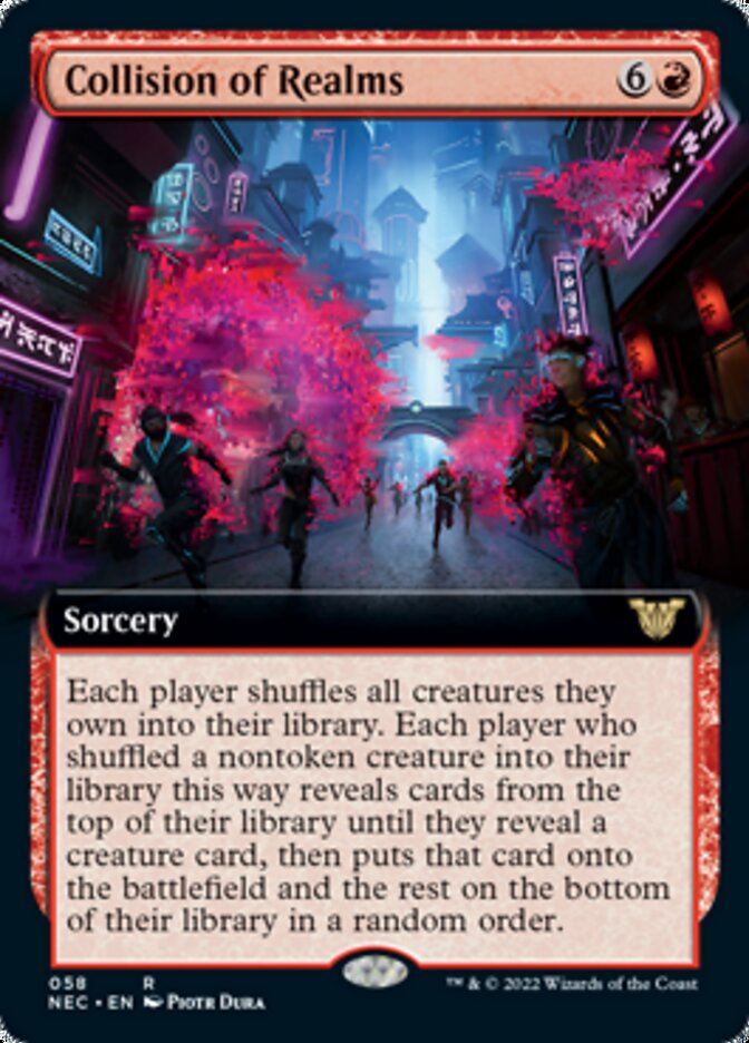 Collision of Realms (Extended Art) [Kamigawa: Neon Dynasty Commander] Magic: The Gathering