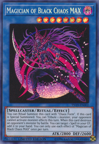Magician of Black Chaos MAX [TN19-EN002] Prismatic Secret Rare Yu-Gi-Oh!