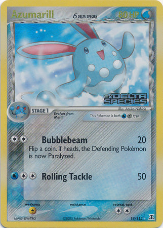 Azumarill (19/113) (Delta Species) (Stamped) [EX: Delta Species] Pokémon