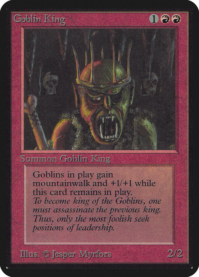 Goblin King [Alpha Edition] Magic: The Gathering
