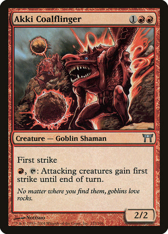 Akki Coalflinger [Champions of Kamigawa] Magic: The Gathering