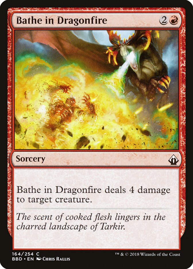 Bathe in Dragonfire [Battlebond] Magic: The Gathering