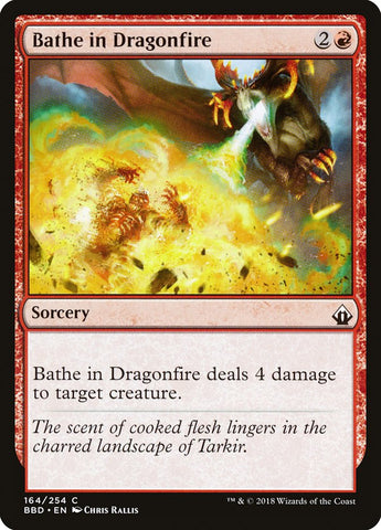 Bathe in Dragonfire [Battlebond] Magic: The Gathering