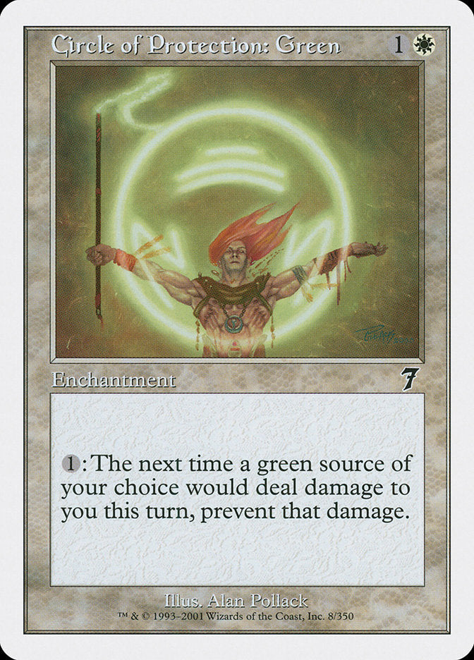 Circle of Protection: Green [Seventh Edition] Magic: The Gathering