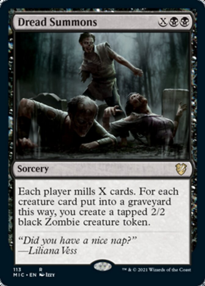 Dread Summons [Innistrad: Midnight Hunt Commander] Magic: The Gathering