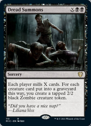 Dread Summons [Innistrad: Midnight Hunt Commander] Magic: The Gathering