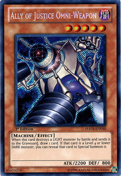Ally of Justice Omni-Weapon [HA03-EN050] Secret Rare Yu-Gi-Oh!