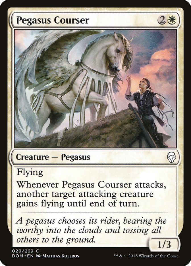 Pegasus Courser [Dominaria] Magic: The Gathering