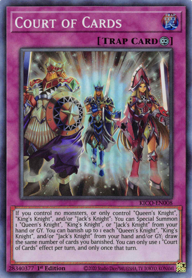 Court of Cards (Super Rare) [KICO-EN008] Super Rare Yu-Gi-Oh!
