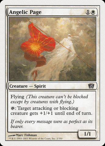 Angelic Page [Eighth Edition] Magic: The Gathering