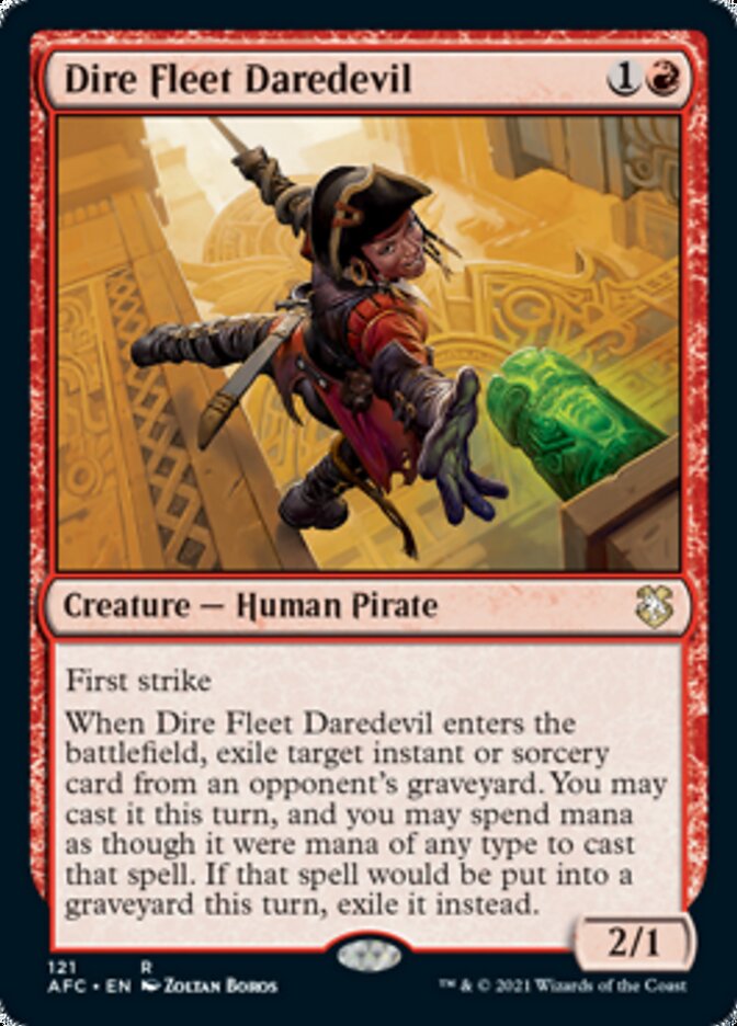 Dire Fleet Daredevil [Dungeons & Dragons: Adventures in the Forgotten Realms Commander] Magic: The Gathering