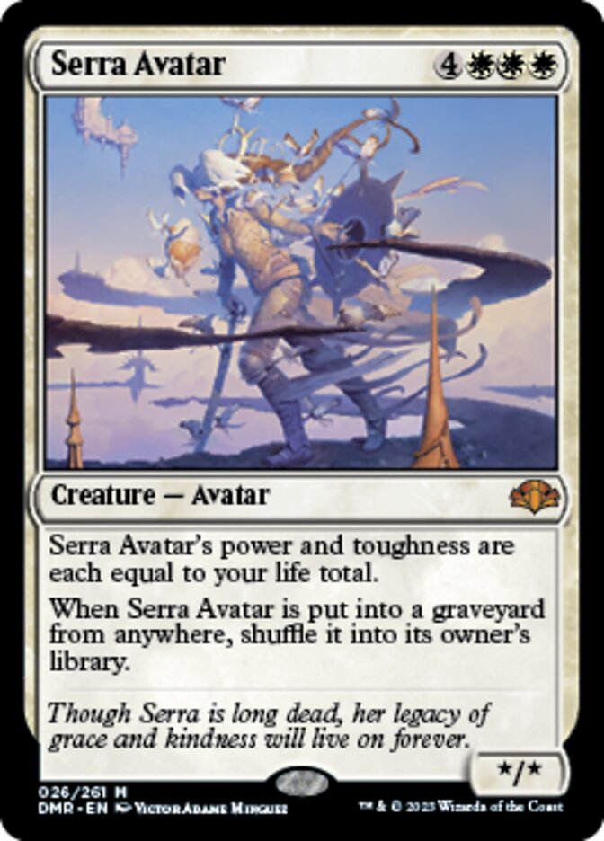 Serra Avatar [Dominaria Remastered] Magic: The Gathering