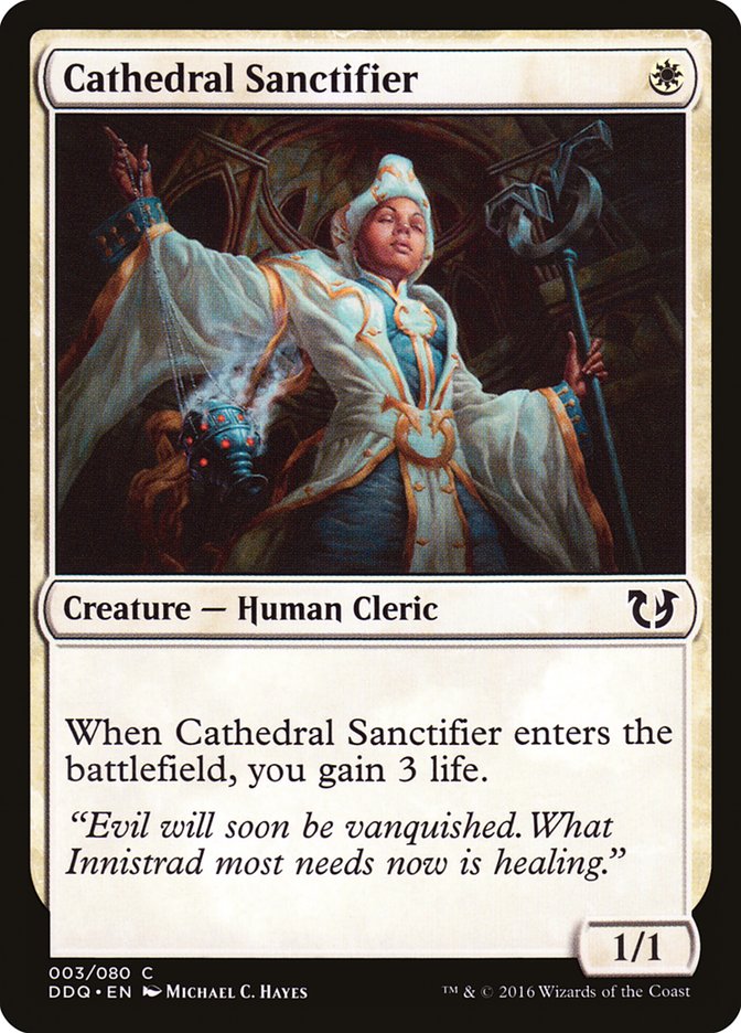 Cathedral Sanctifier [Duel Decks: Blessed vs. Cursed] Magic: The Gathering