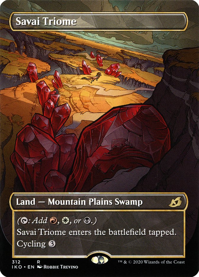 Savai Triome (Showcase) [Ikoria: Lair of Behemoths] Magic: The Gathering