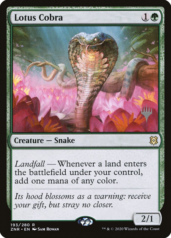 Lotus Cobra (Promo Pack) [Zendikar Rising Promos] Magic: The Gathering