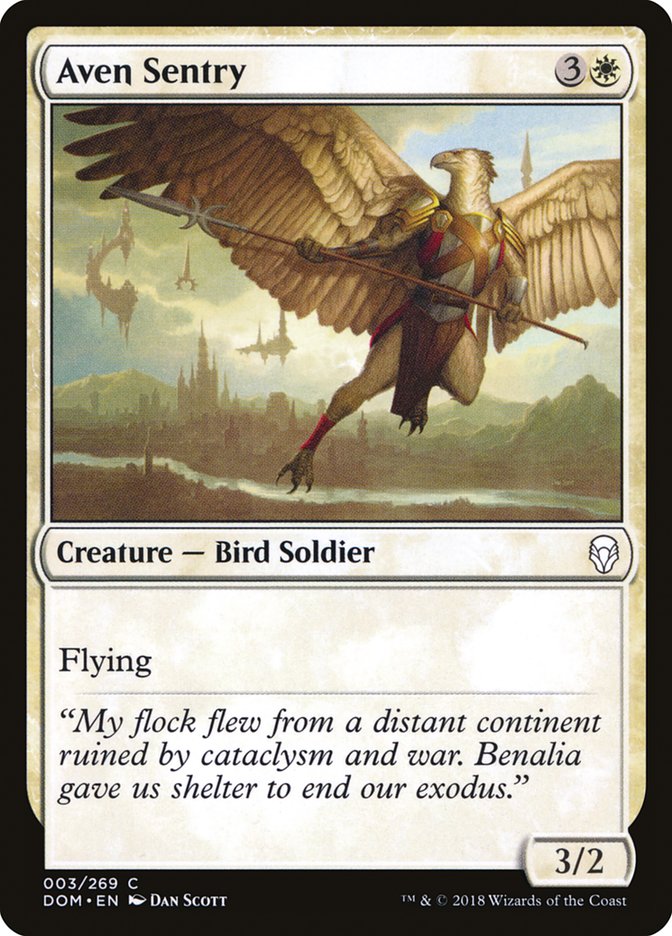 Aven Sentry [Dominaria] Magic: The Gathering
